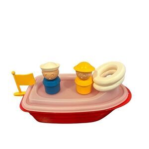 Tupperware Floatable Toy Boat with figures New